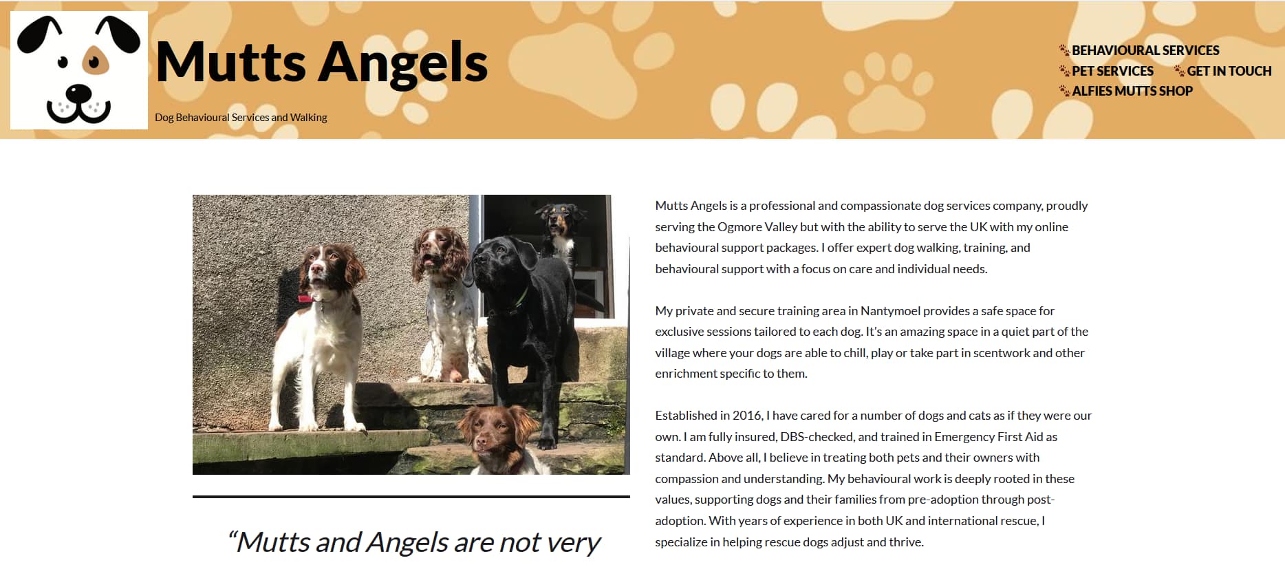 Mutts Angels – WordPress